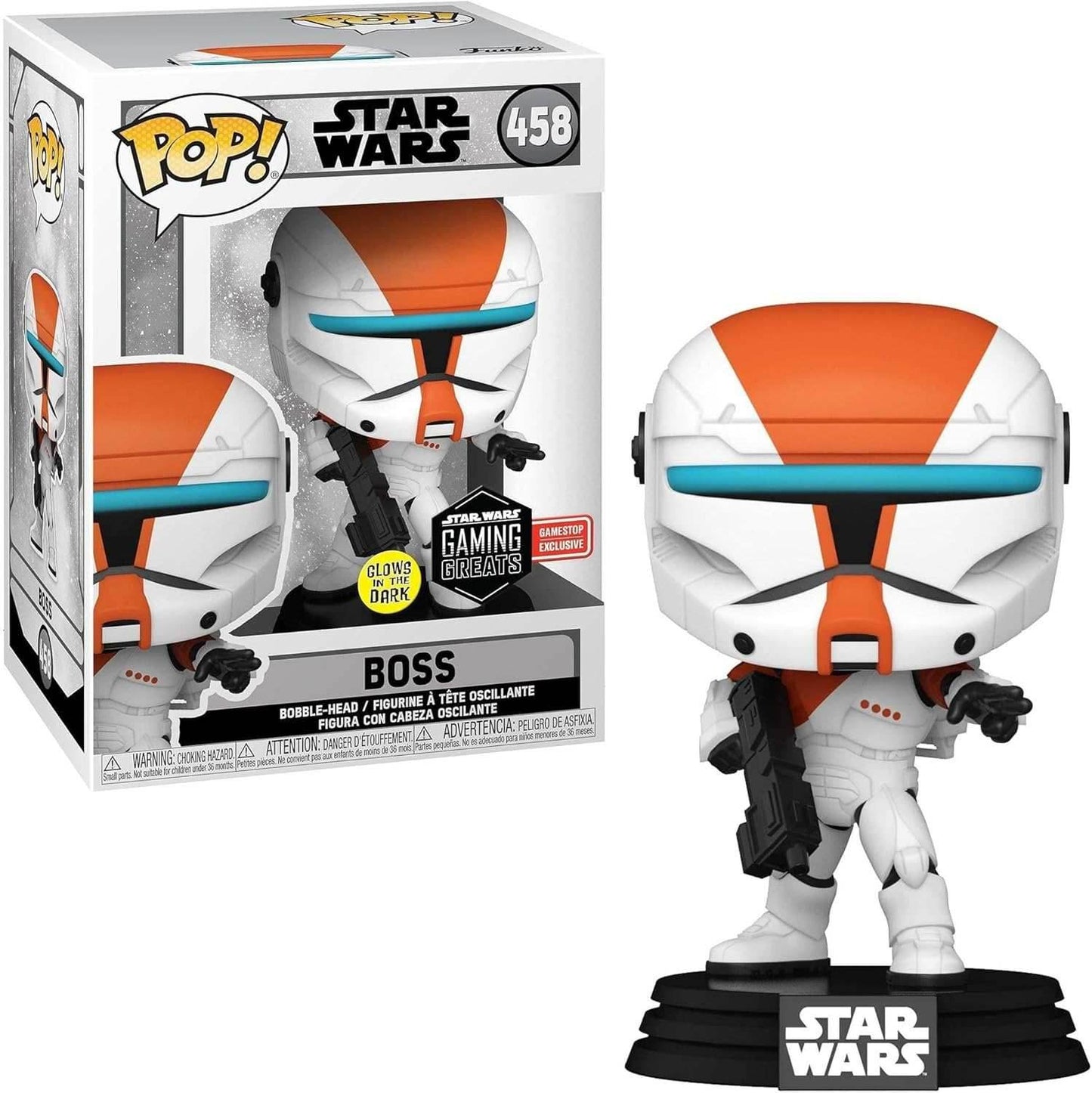 POP! Star Wars: Republic Commando - Boss (Glow) Vinyl Figure - 