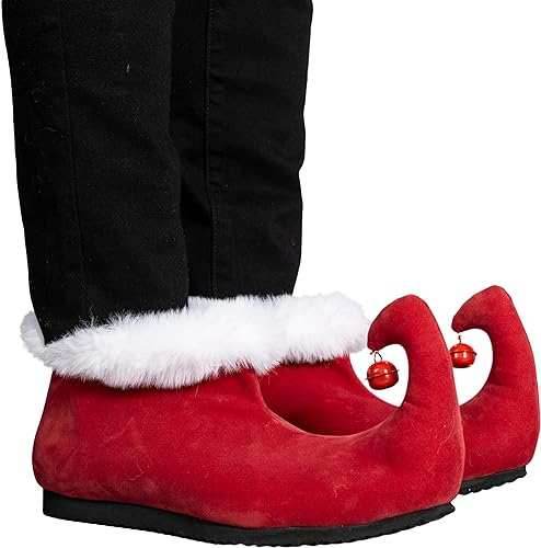 Green Monster Christmas Movie Red Shoes with Bells - S