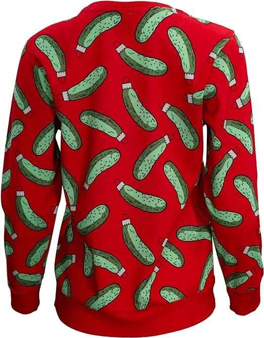 Rick and Morty Pickle Youth Red Sweatshirt - XS