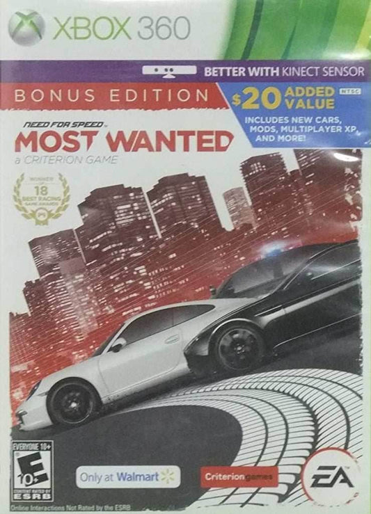 Need For Speed: Most Wanted (Walmart Bonus Edition) (Xbox 360) - Game Manual Only