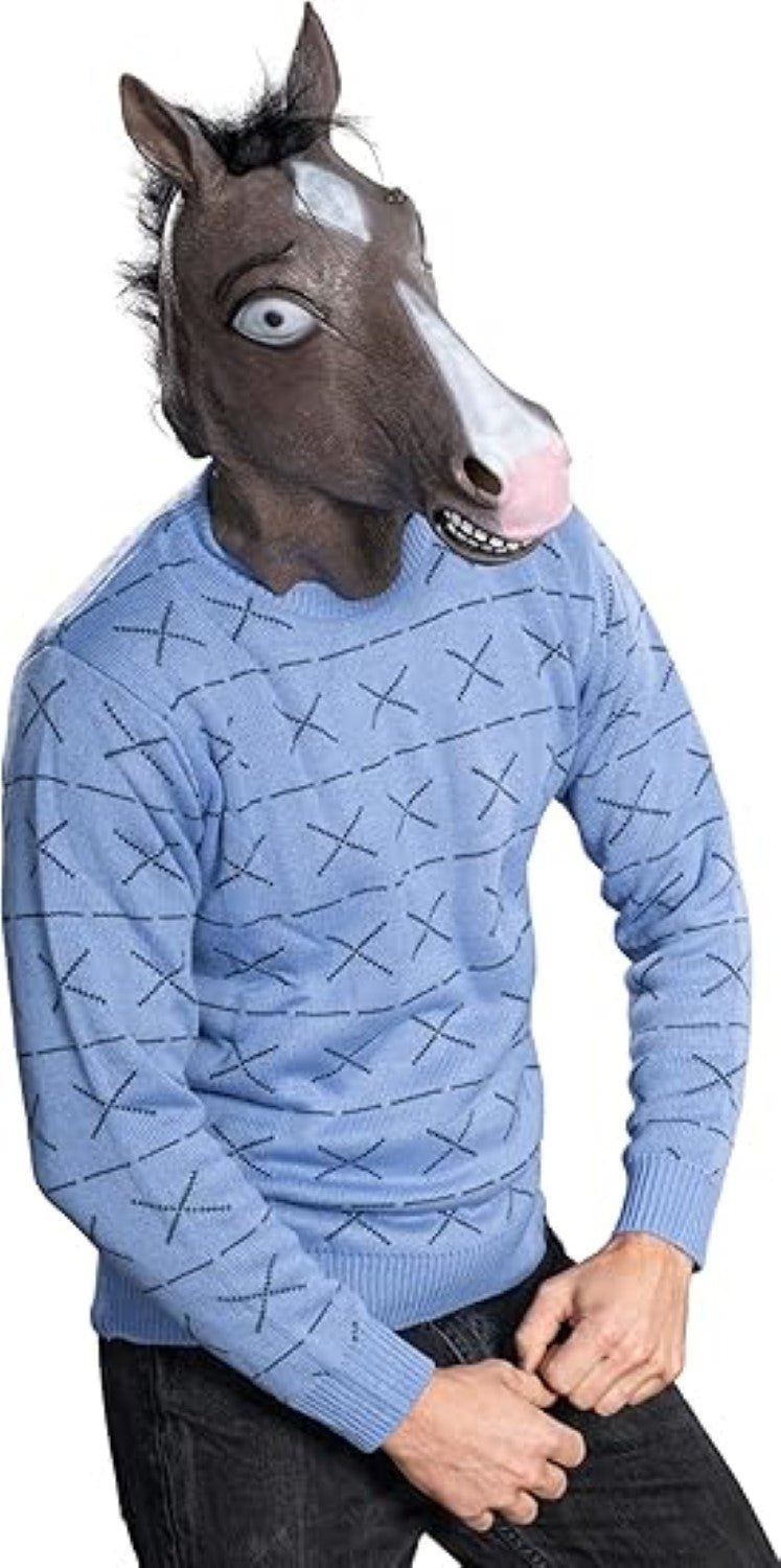 Funny Cartoon TV Series Jack Horse Guy Halloween Costume Cosplay Mask