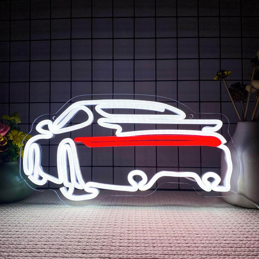 Sports Car Neon Signs for Wall Decor,Dimmable Garage Neon Light,Usb Powered Car Signs for Kids Bedroom Boys Room Playroom Man Cave Bar Birthday Gifts(15 * 7.9in) - 
