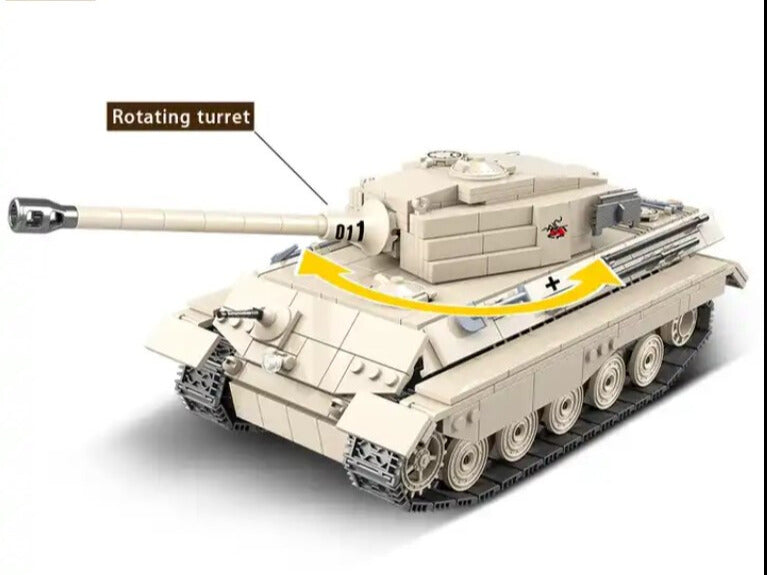 WWII - German King Tiger Tank - Mil-Blox