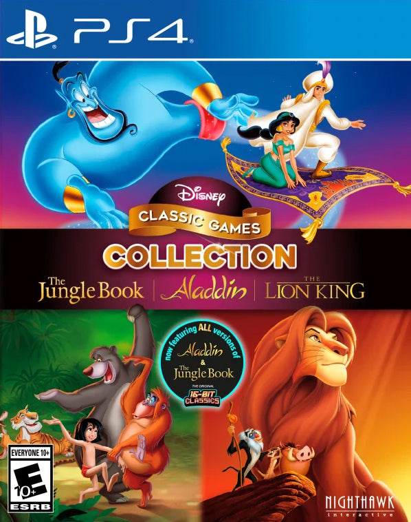 Disney Classic Games Collection: Aladdin, The Lion King, and Jungle Book (Playstation 4) - Game Only