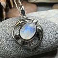 Moonstone Turtle Necklace