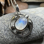 Moonstone Turtle Necklace