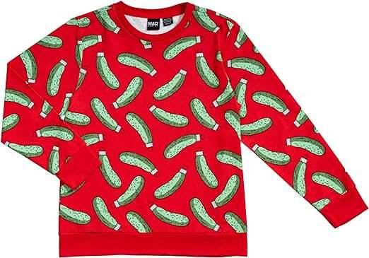 Rick and Morty Pickle Youth Red Sweatshirt - XS