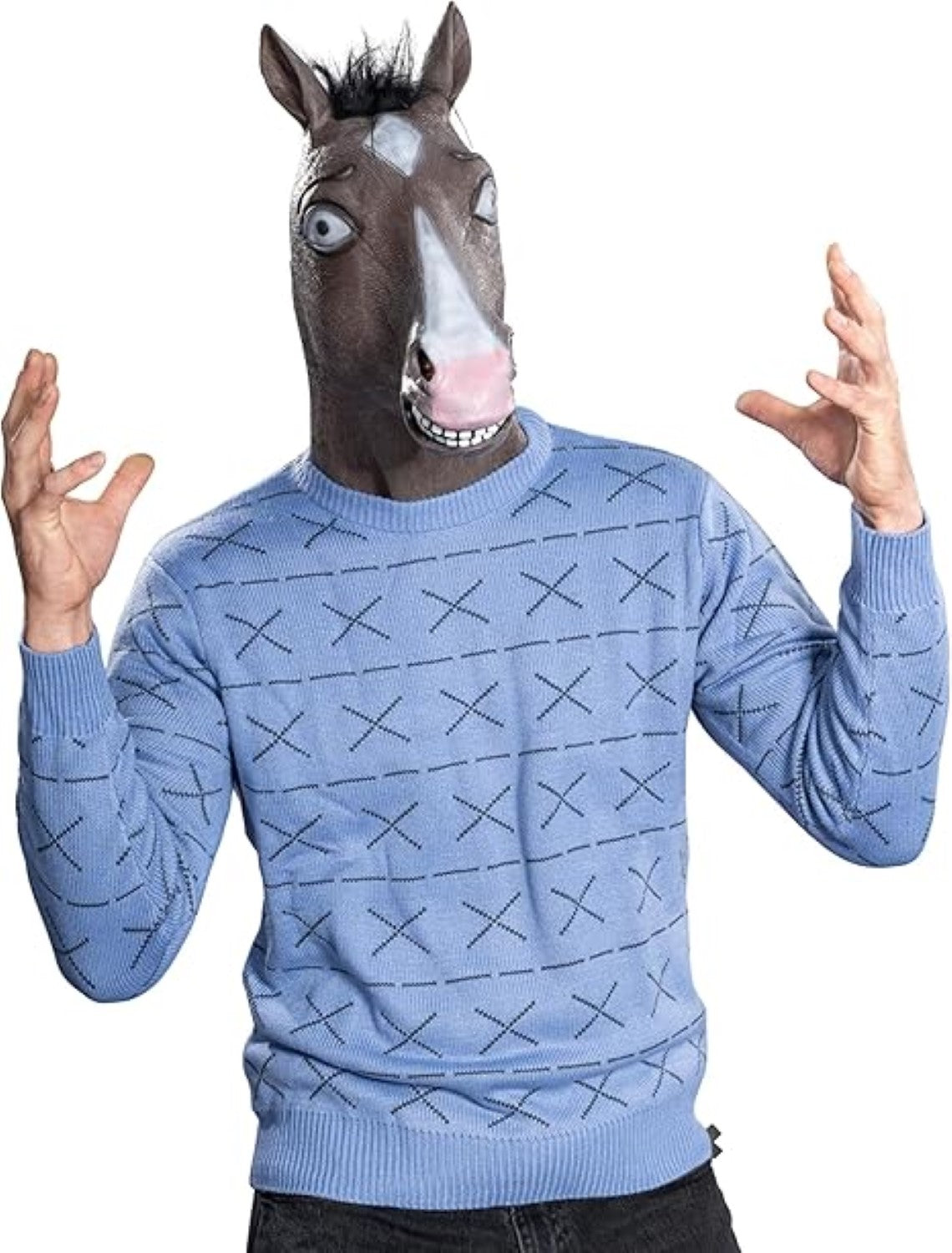 Funny Cartoon TV Series Jack Horse Guy Halloween Costume Cosplay Mask