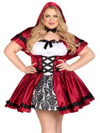 Gothic Red Riding Hood Costume - Women's Dark Fantasy Halloween Outfit