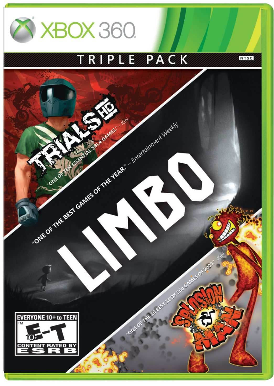 Triple Pack: Limbo, Trials HD, Splosion Man (Xbox 360) - Game Manual Only