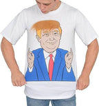 Costume Agent Former President 3D Hair White T-Shirt - S
