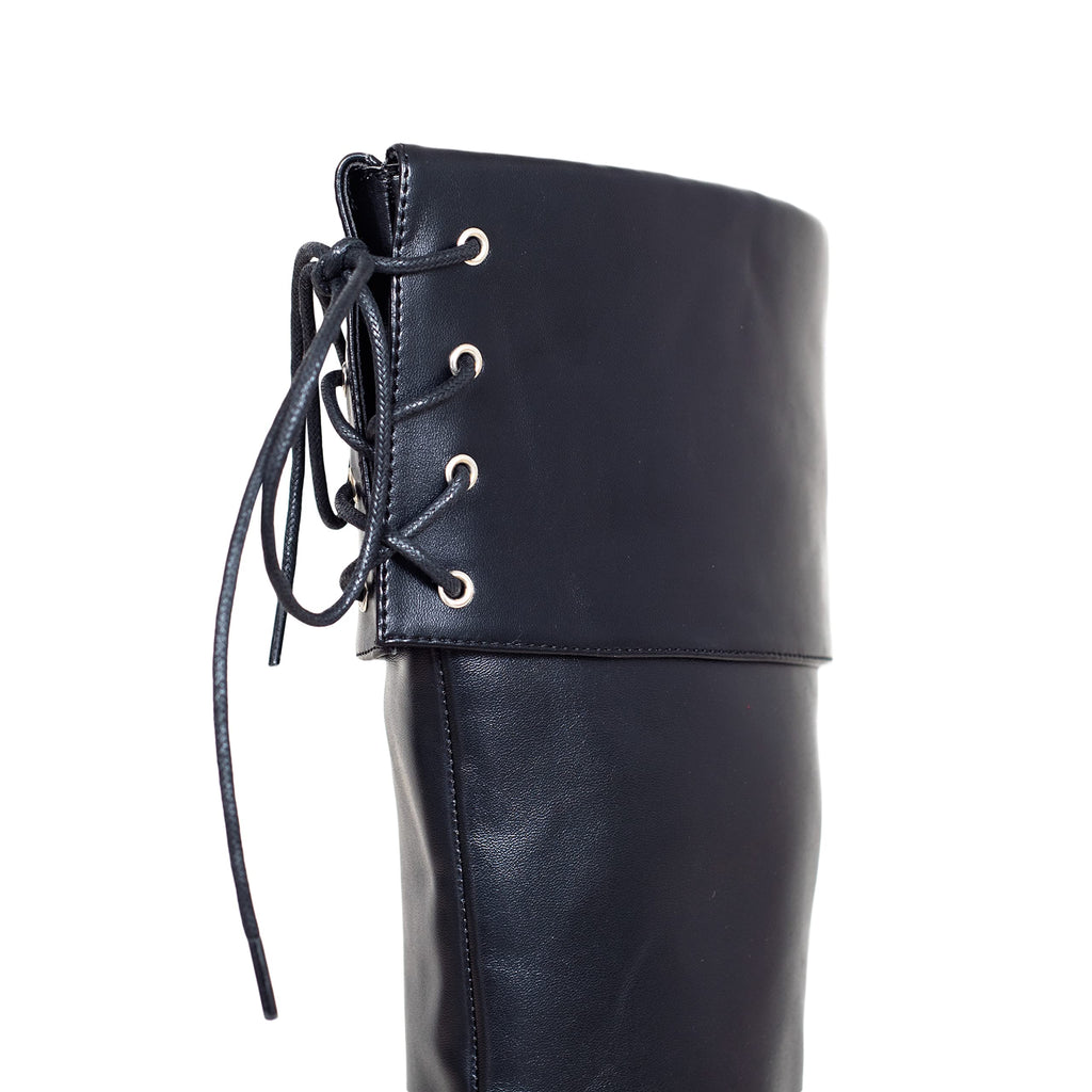 Black Pirate Boots Costume Cosplay