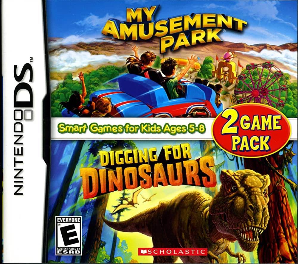 My Amusement Park and Digging for Dinosaurs Game Pack (Nintendo DS) - Game Manual Only