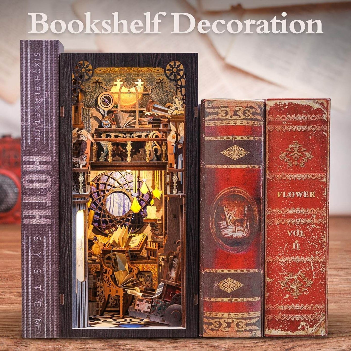 Book Nook Wizardi Miniature - Nebula Common Room Roombox Kit - 