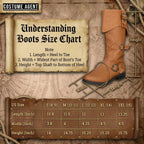 Caribbean Pirate Costume Boots