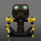 Funko Pop! Iron Man 2 MKIV with Gantry Glow-in-The-Dark Deluxe Vinyl Figure - 