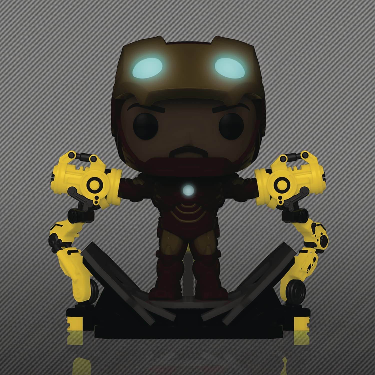 Funko Pop! Iron Man 2 MKIV with Gantry Glow-in-The-Dark Deluxe Vinyl Figure - 