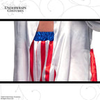 Satin Boxing Champ Two Piece Adult Costume Red, White, and Blue