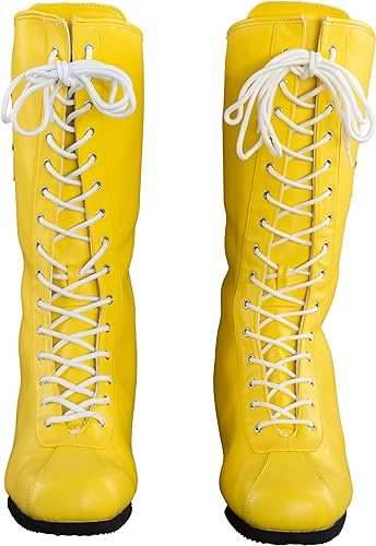 Macho Wrestler Man Madness Yellow Boots - S