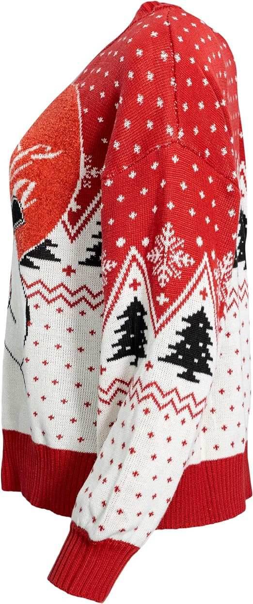 Coca Cola Heart Polar Bear Drinking Sweater - S
