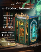 The Darkness Herbarium Dollhouse Kit - Miniature Wizardi Roombox Book Nook Kit Kit