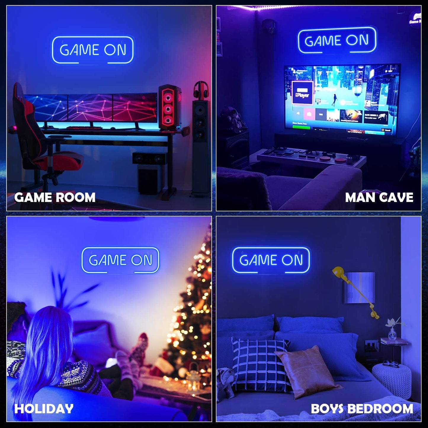 Gaming Neon Sign - LED Neon Light for Game Room Decoration | Teen Gamer Gift - Mushroom1_Green