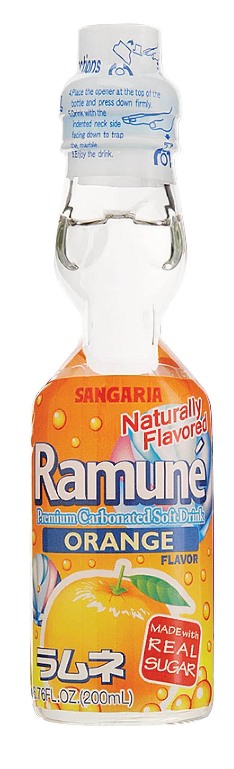 Ramune Orange Flavor (1 Bottle) - 