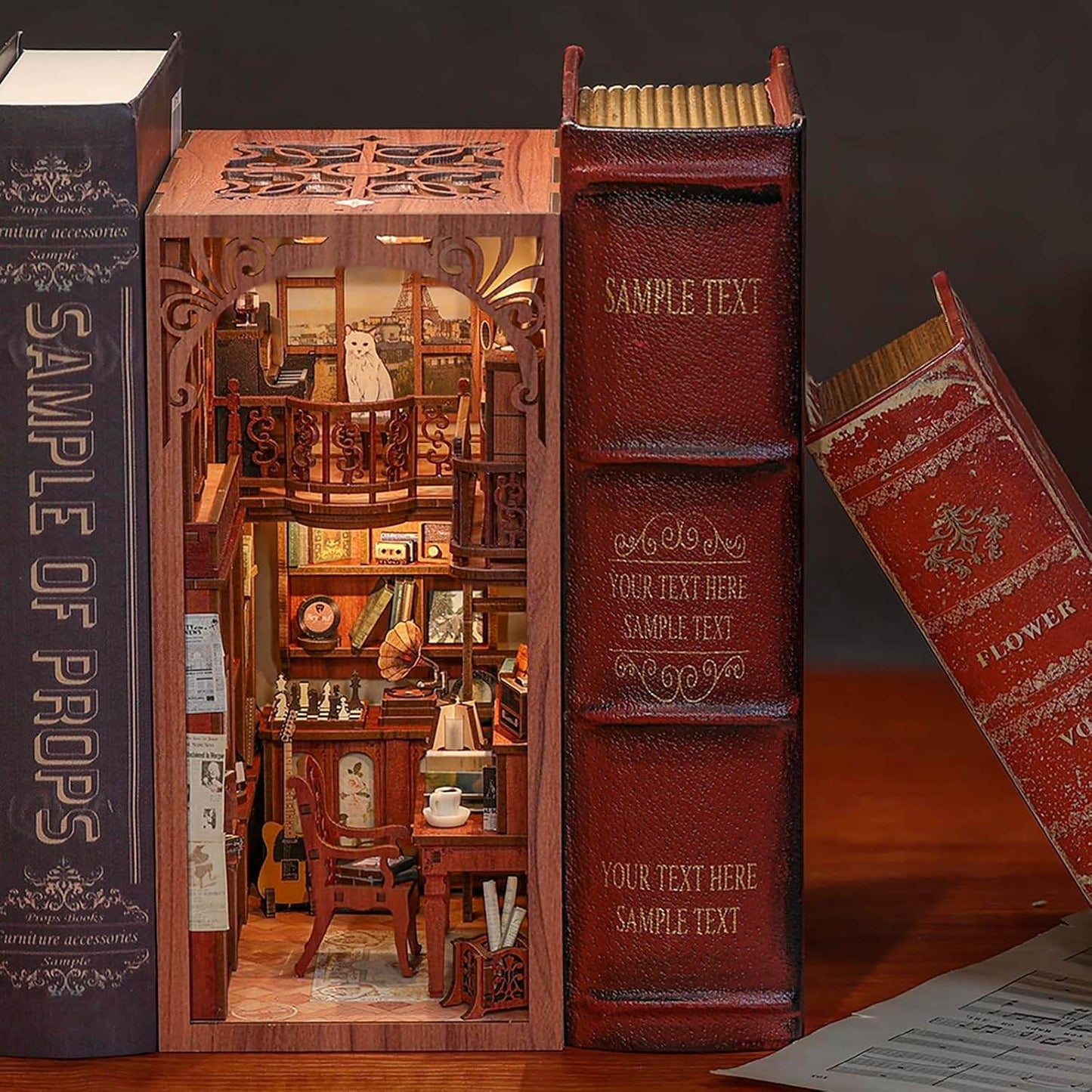 Book Nook Wizardi Miniature - The Secret Rhythm Roombox Kit - 