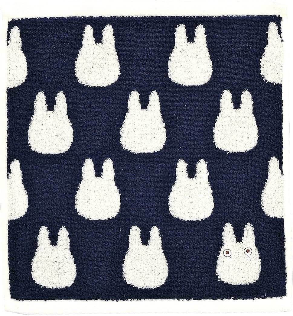 Studio Ghibli Silhouette Series (Wash Towel) My Neighbor Totoro Marushin Silhouette Towel Series Dark Blue - 