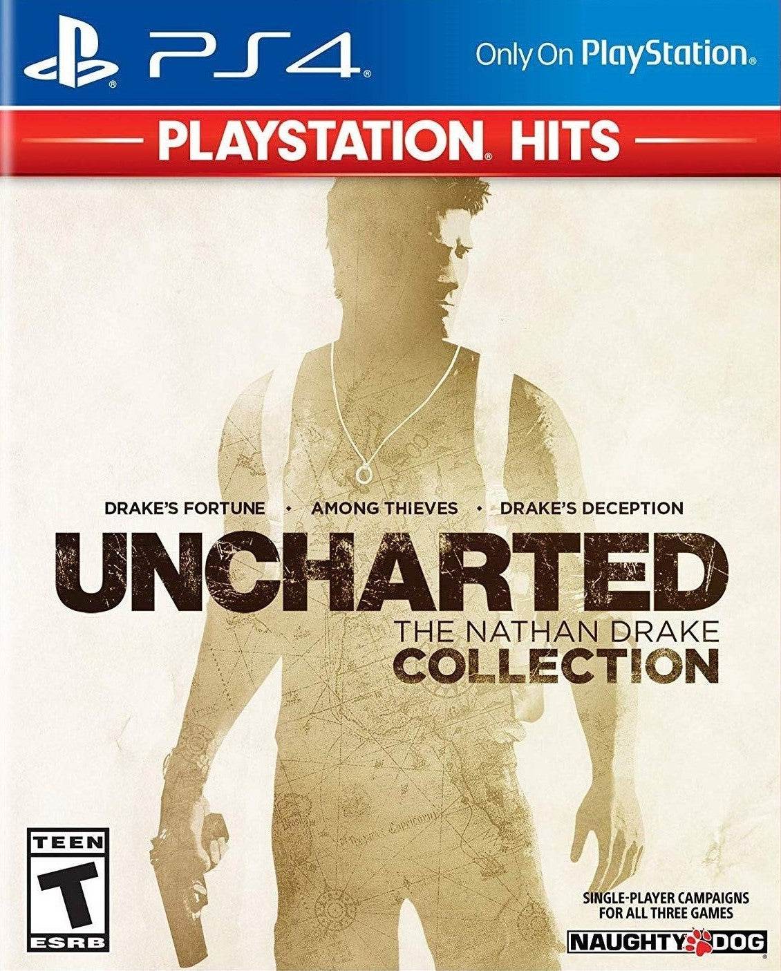 Uncharted The Nathan Drake Collection (Playstation Hits) (Playstation 4) - Game Manual Only
