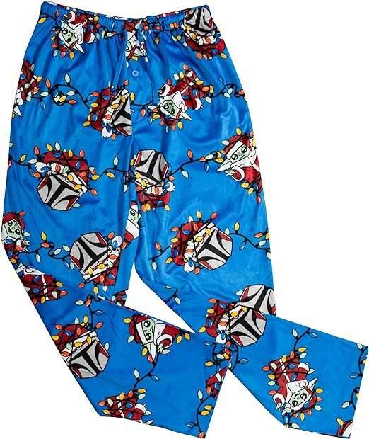 Yoda Grogu Lights Blue Lounge Pants - S