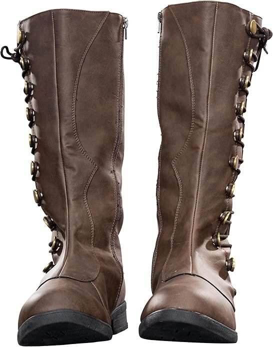 Big Trouble Jack Burton Replica Halloween Cosplay Costume Boots - S