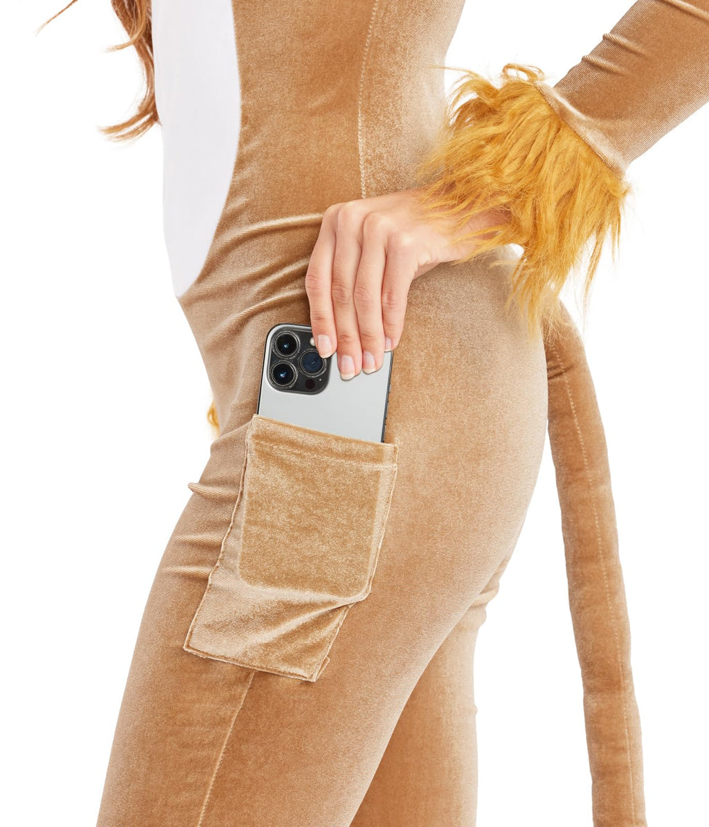 Lion Costume - Women's Lion Bodysuit Halloween Outfit by Tipsy Elves
