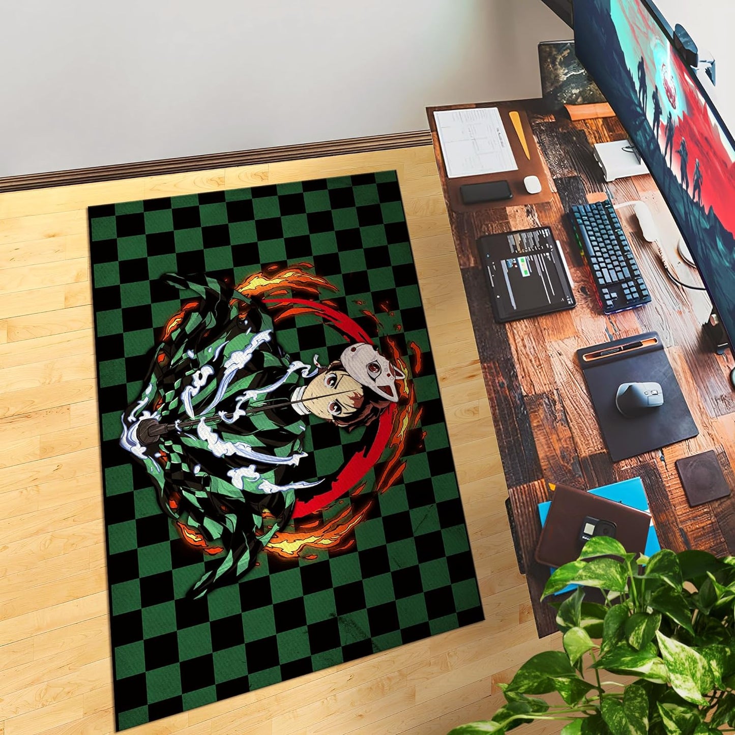 Anime Decor Rug- 62x40 inches