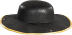 Pirate Hat Faux Leather Tricorn Colonial Renaissance Halloween Costume Cosplay Accessory - Brown