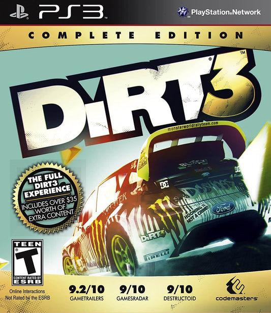 DiRT 3: Complete Edition (Playstation 3) - Game Manual Only