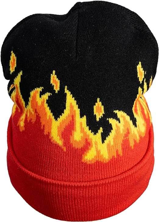 Mad Engine Chester Cheetos Beanie Hat Fire Breather - Orange