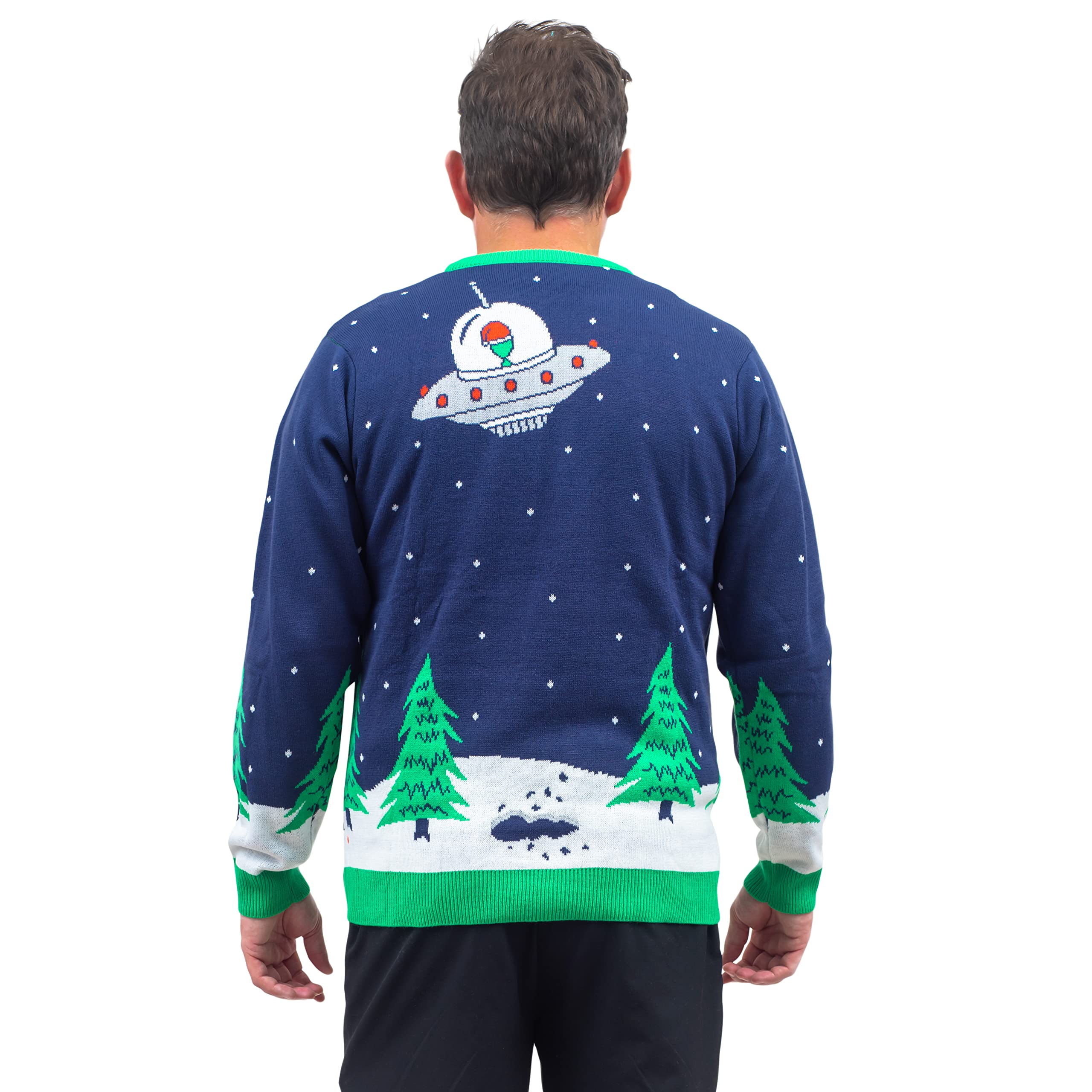 Flying Saucer Tree Abduction Sweater