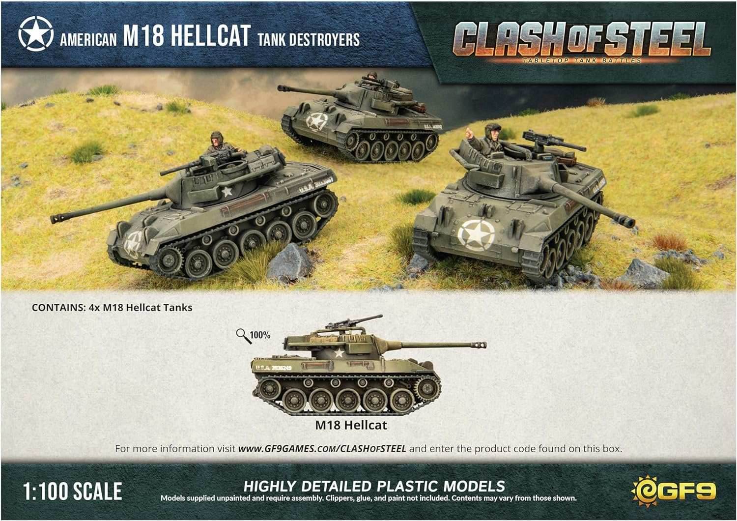 Clash of Steel - American: M18 Hellcat Tank Destroyers - 