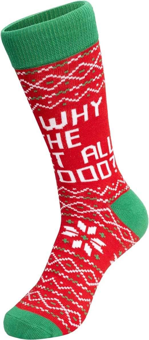 Todd and Margo Adult Unisex Socks - Red