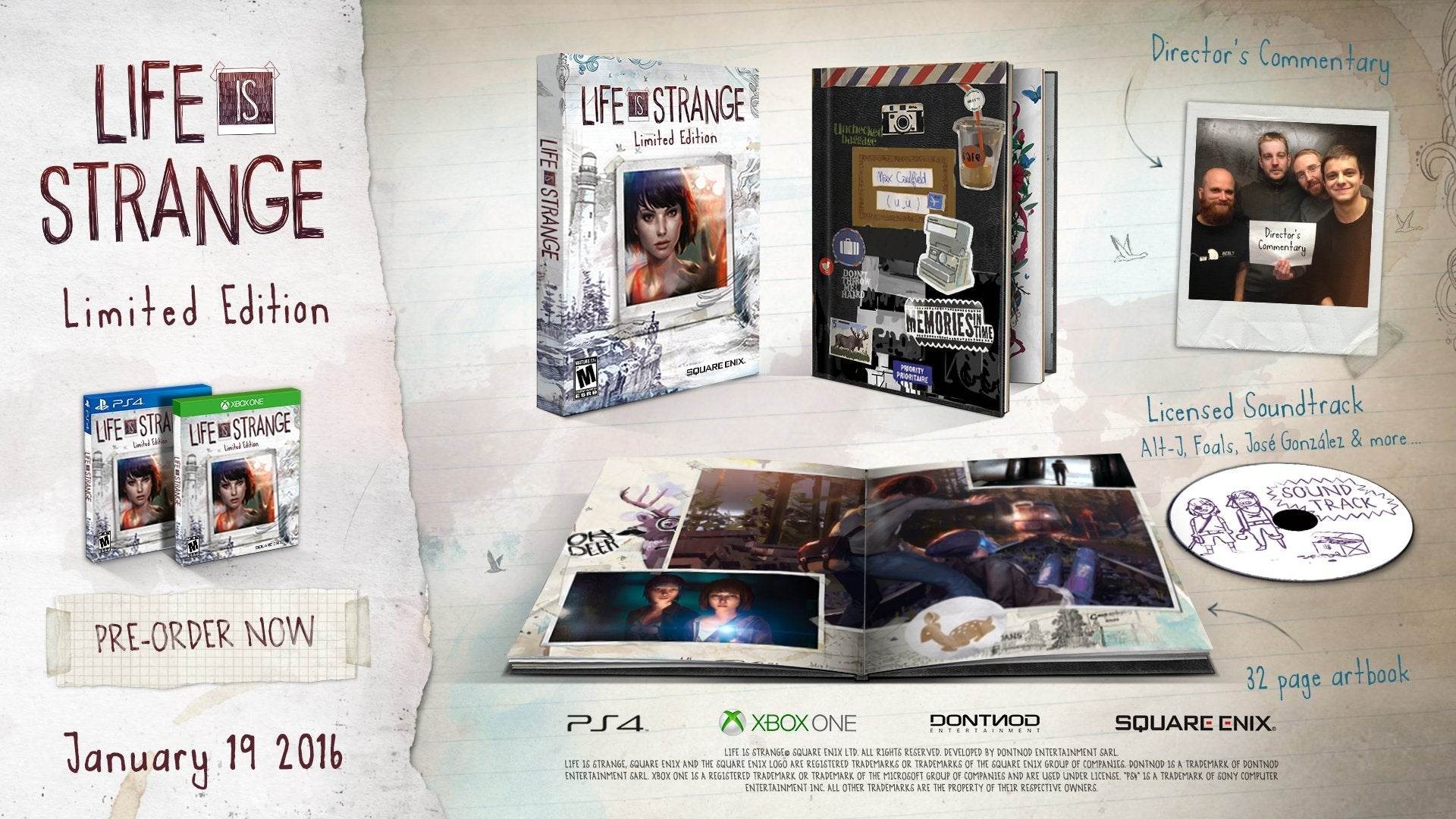 Life Is Strange Limited Edition (Playstation 4) - Game Manual Only