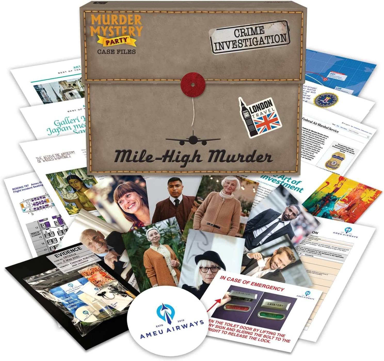 Murder Mystery Party: Case Files - Mile High Murder - 