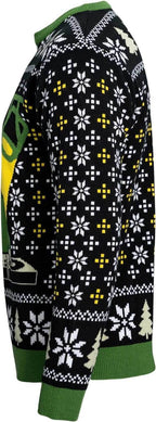 T-Rex DJ Holiday Dinosaur Sweater - XS