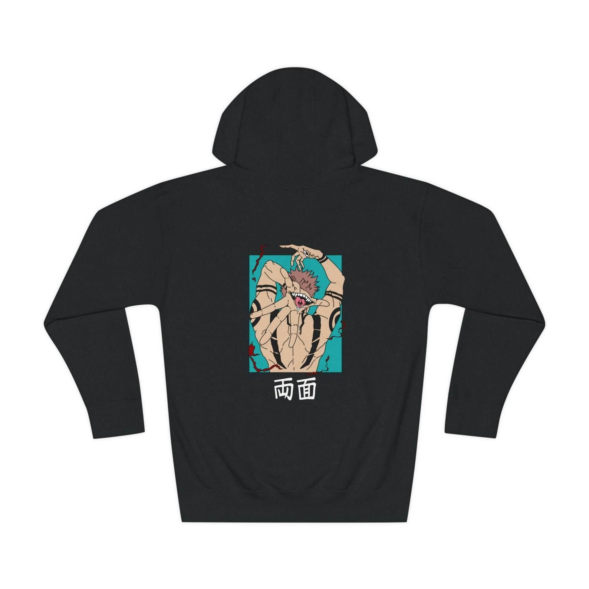 Sukuna x Itadori Premium Unisex Anime Manga Hoodie - Black / S