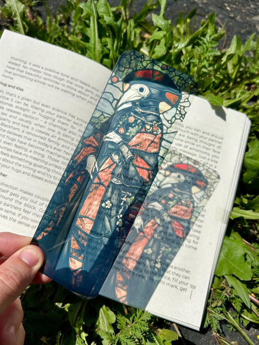 Plague Doctor Bookmark - Gothic Vintage Metal Bookmark, Dark Academia Gift, Horror Book Lover Accessory, Unique Medieval Medicine Gift