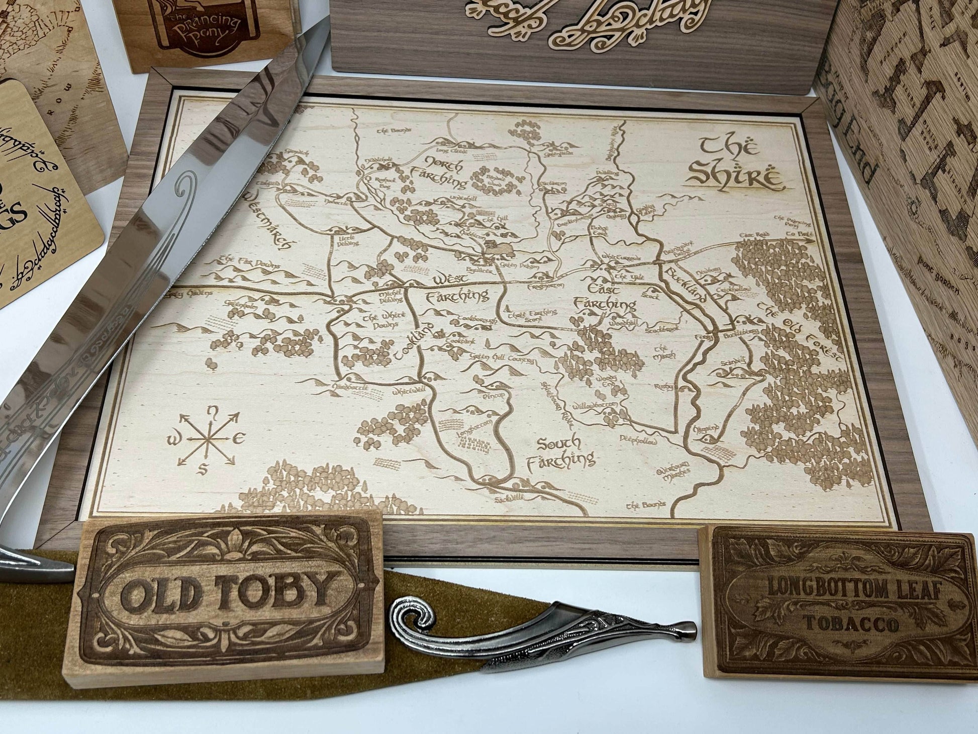 LOTR Map of the Shire | Middle Earth - Maple