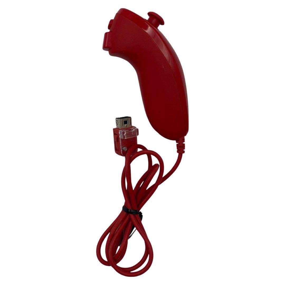 Wiimotes or Wii Nunchuks for Nintendo Wii Official-Controller - Red Nunchuk Official