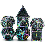 Black Rainbow Metal Dice（Dagger of Venom）7-Dice Udixi RPG - 