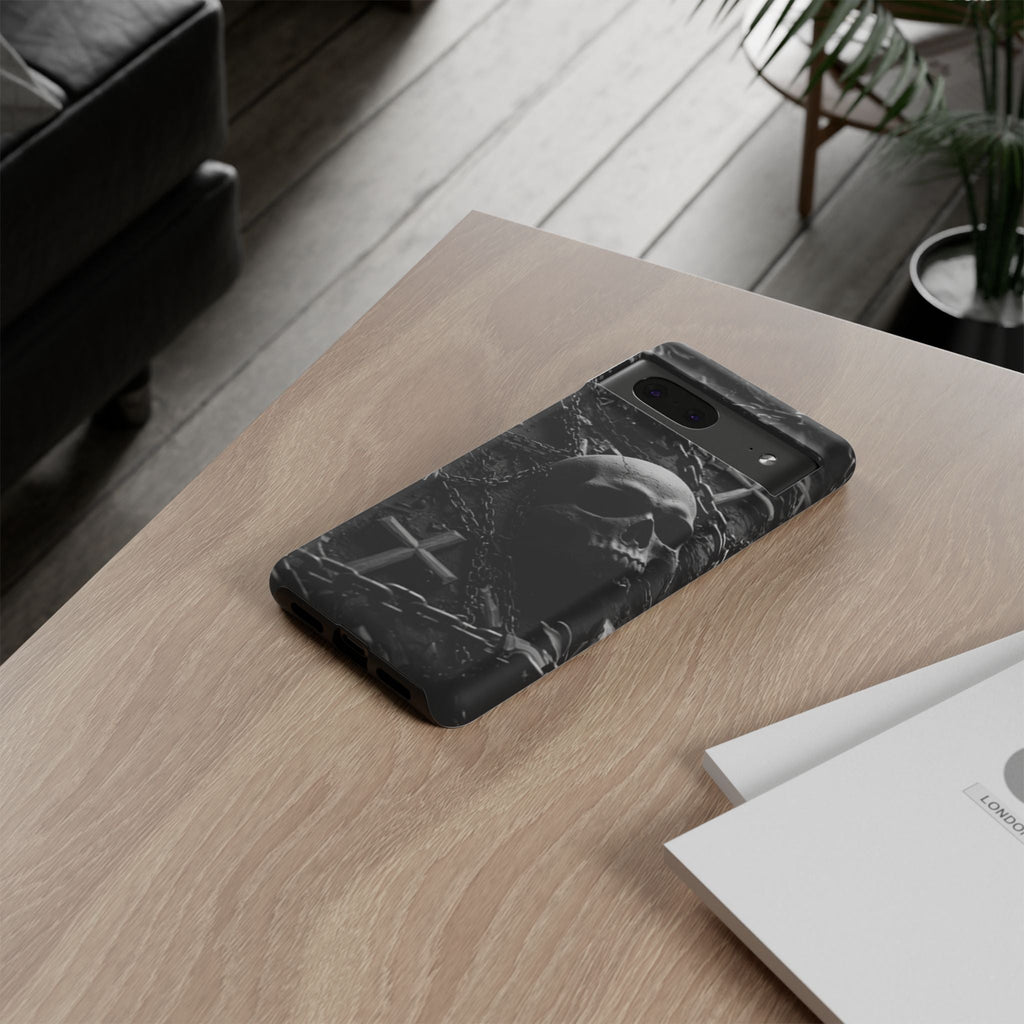 Gothic Skull Tough Phone Case