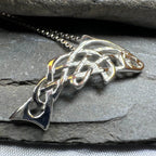 Celtic Salmon of Knowledge Necklace - 18